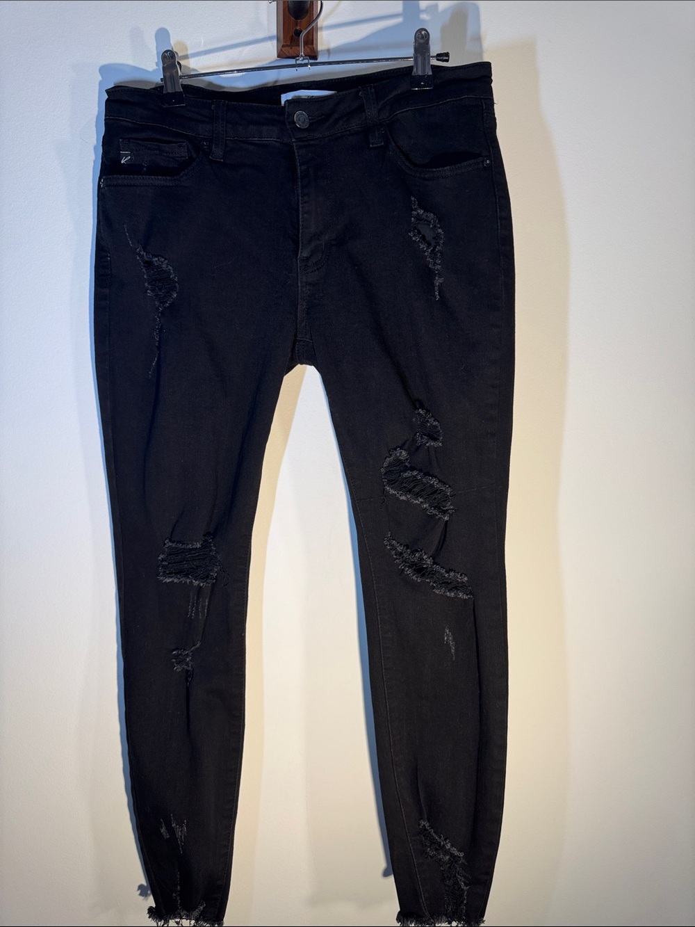 KanCan Black Distressed Skinny Jeans